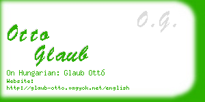otto glaub business card